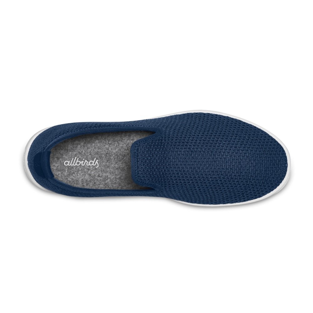 Allbirds Men\'s Slip-Ons Navy - Tree Loungers - 47812WKHX